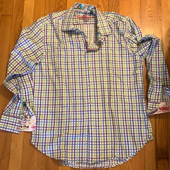 ROBERT GRAHAM WINDOWPANE CHECK SHIRT BRAND NEW WITHOUT TAGS - Picture 9 of 17